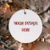 Your Own Design Circle Ornament